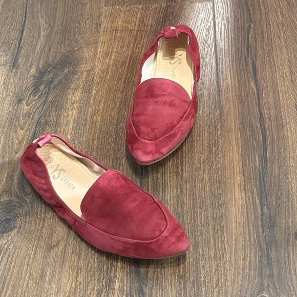 Yosi Samra Skylar in garnet Ballet flats suede comfort size 9 - Picture 2 of 7